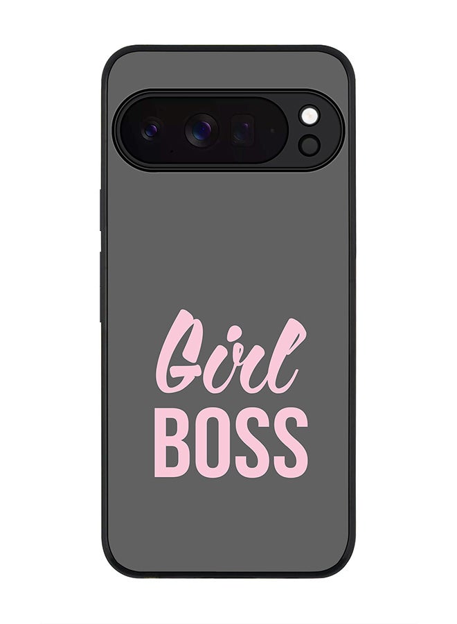Stylizedd For Google Pixel 10 Pro XL Case,Slim fit Camera Protection, Shockproof Thin Phone cover  - Girl Boss (Grey) - Image 1